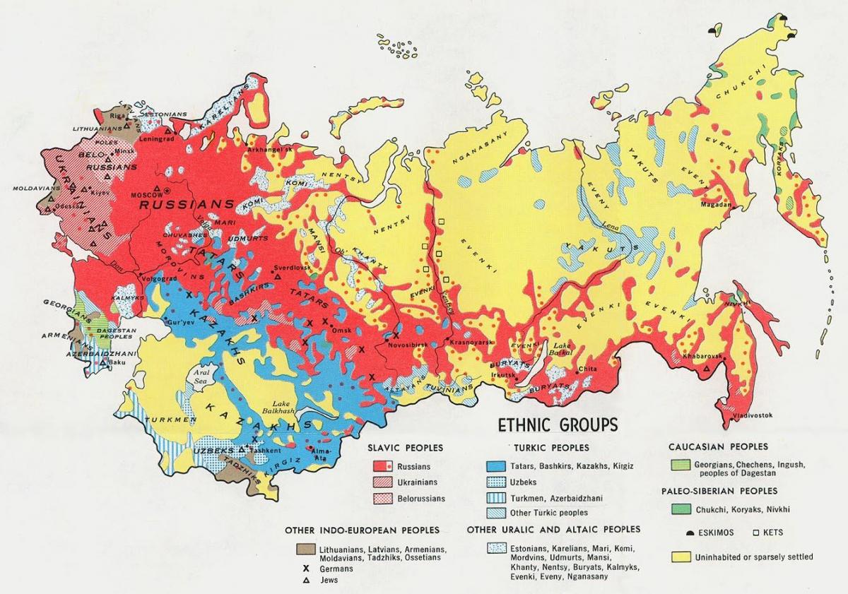 روسيا دين خريطة
