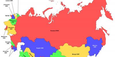 روسيا vs الاتحاد السوفياتي خريطة