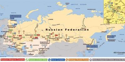 خريطة القواعد البحرية الروسية