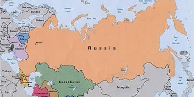 الروسية خريطة القارة