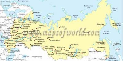 خريطة روسيا و المدن