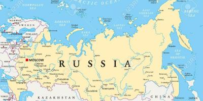 روسيا رأس المال خريطة